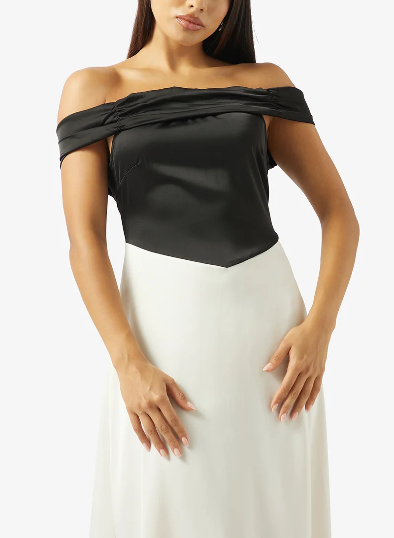 ELLA Colorblock A-line Dress